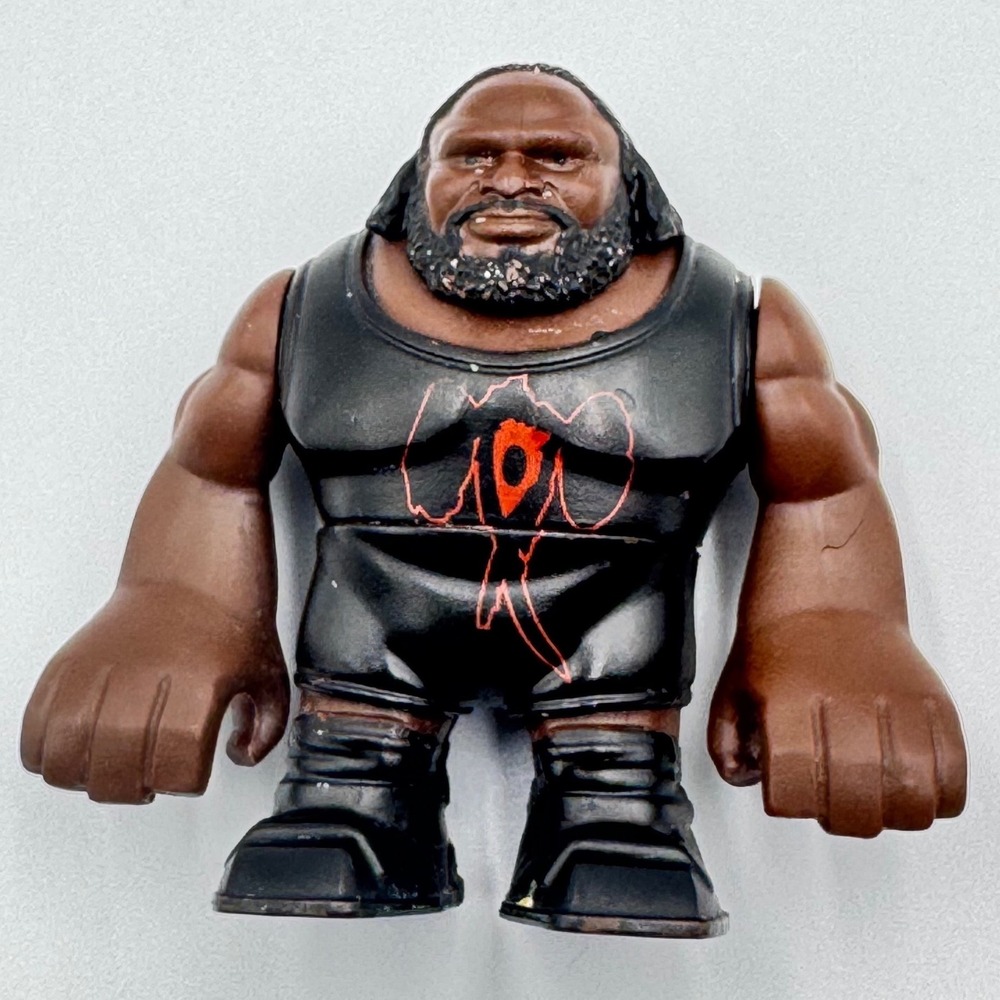 Mattel WWE Rumblers Mark Henry Mini Wrestling Figure Black Singlet Red Graphic